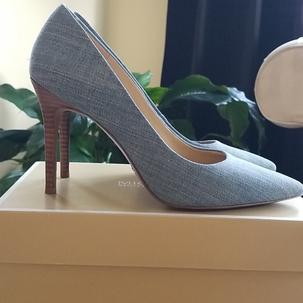 Michael Kors light denim pumps, size 7.5